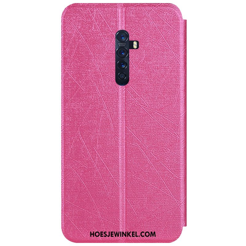 Oppo Reno 2 Hoesje Folio Kleur Anti-fall, Oppo Reno 2 Hoesje Patroon Hoes