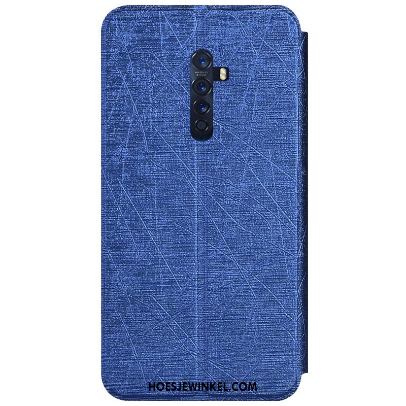 Oppo Reno 2 Hoesje Folio Kleur Anti-fall, Oppo Reno 2 Hoesje Patroon Hoes