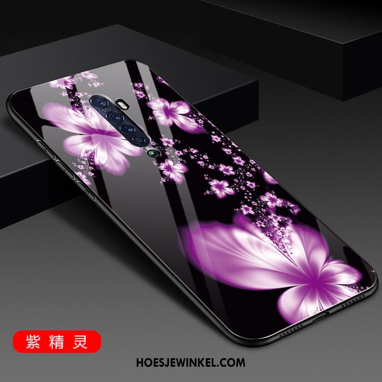 Oppo Reno 2 Hoesje Hoes Siliconen Trend, Oppo Reno 2 Hoesje Glas All Inclusive