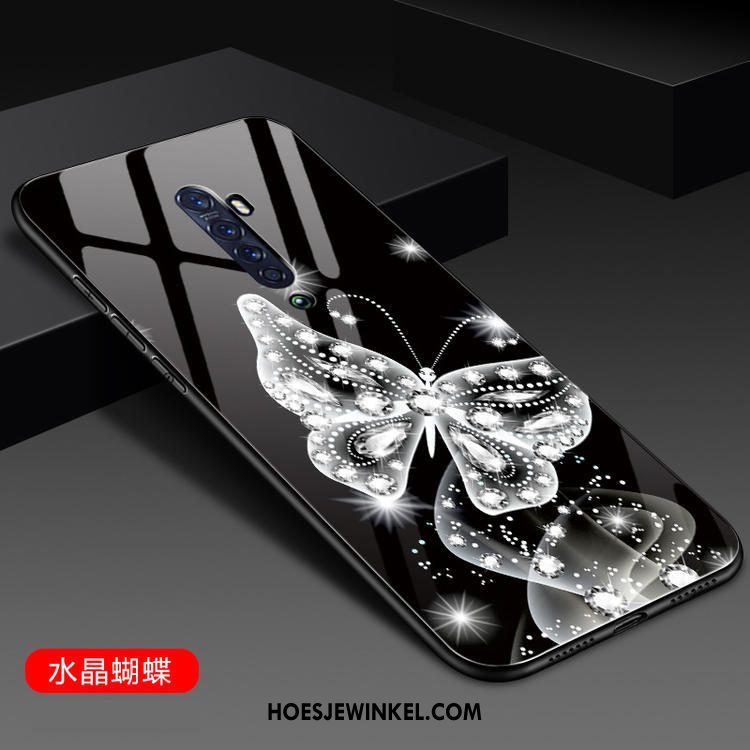 Oppo Reno 2 Hoesje Hoes Siliconen Trend, Oppo Reno 2 Hoesje Glas All Inclusive
