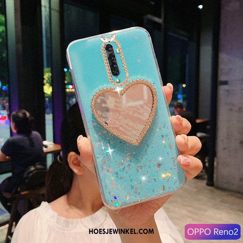 Oppo Reno 2 Hoesje Tempereren Persoonlijk Skärmskydd, Oppo Reno 2 Hoesje Bescherming Hoes