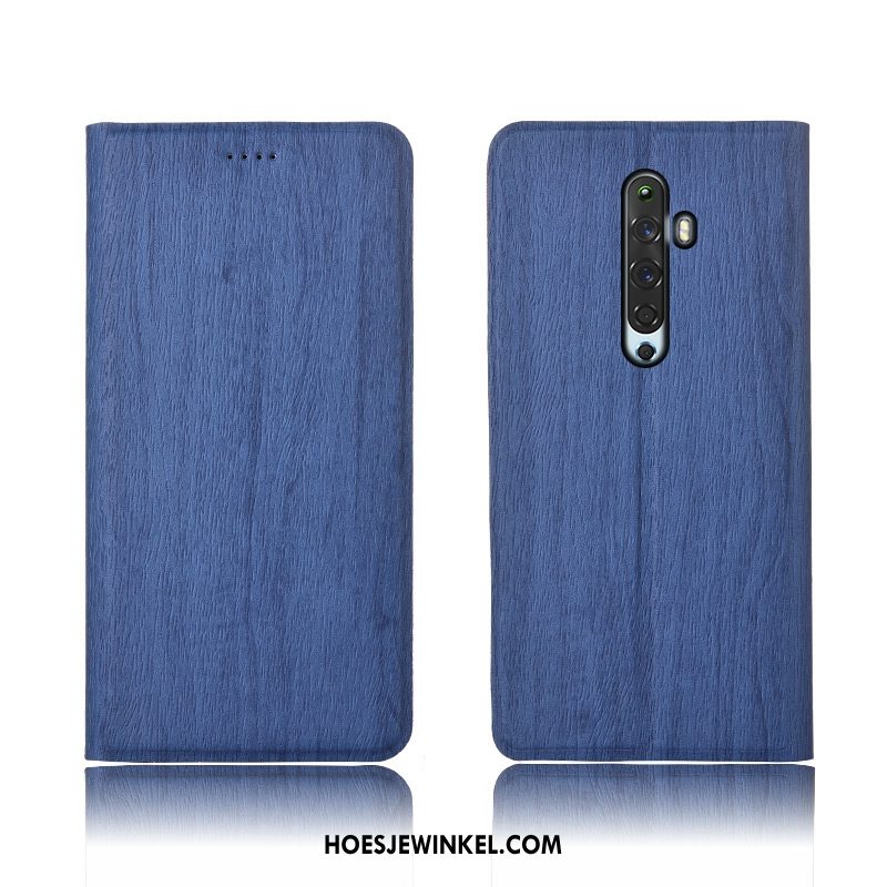 Oppo Reno 2 Z Hoesje Boom All Inclusive Hoes, Oppo Reno 2 Z Hoesje Leren Etui Mobiele Telefoon Braun