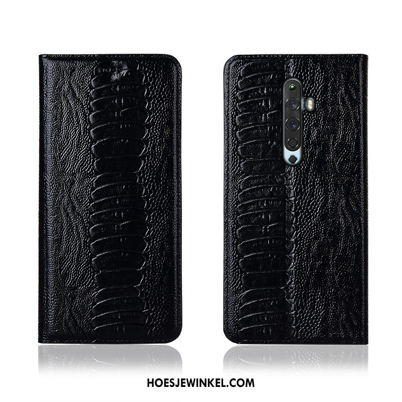 Oppo Reno 2 Z Hoesje Folio Hoes Bescherming, Oppo Reno 2 Z Hoesje All Inclusive Mobiele Telefoon Braun