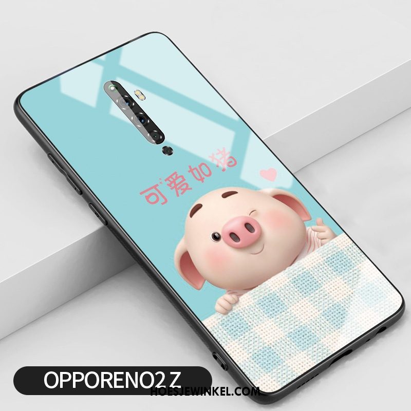 Oppo Reno 2 Z Hoesje Mobiele Telefoon Anti-fall Lovers, Oppo Reno 2 Z Hoesje Scheppend Mooie