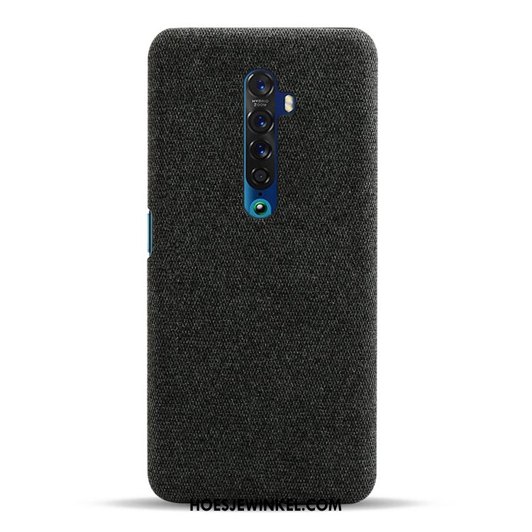 Oppo Reno 2 Z Hoesje Persoonlijk Anti-fall Zwart, Oppo Reno 2 Z Hoesje Canvas Patroon