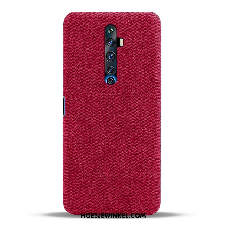 Oppo Reno 2 Z Hoesje Persoonlijk Anti-fall Zwart, Oppo Reno 2 Z Hoesje Canvas Patroon