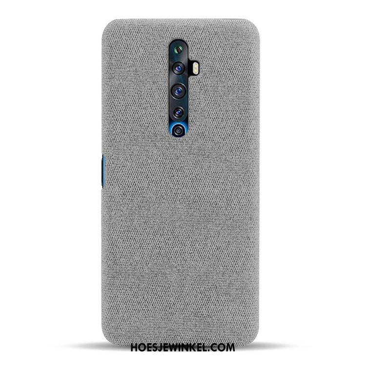 Oppo Reno 2 Z Hoesje Persoonlijk Anti-fall Zwart, Oppo Reno 2 Z Hoesje Canvas Patroon