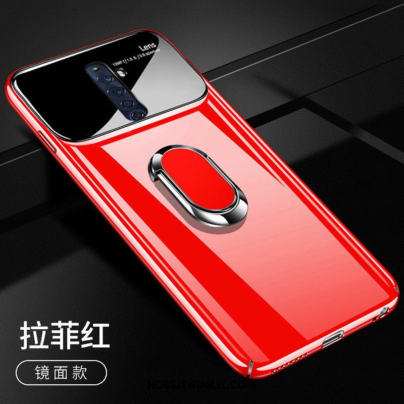 Oppo Reno 2 Z Hoesje Skärmskydd Bescherming Rood, Oppo Reno 2 Z Hoesje Mobiele Telefoon Glas