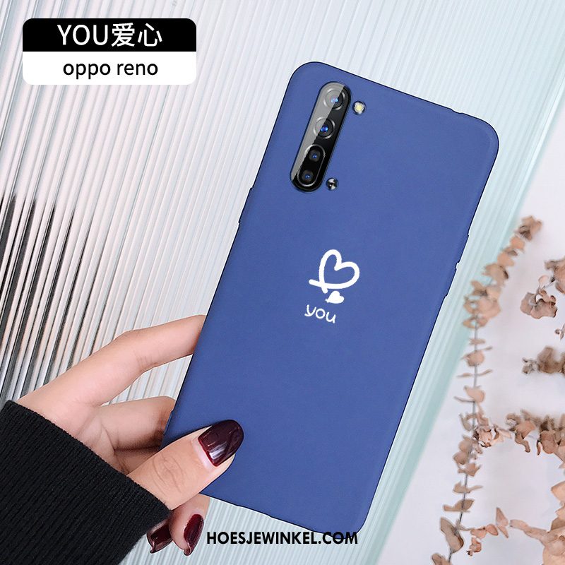 Oppo Reno 3 Hoesje Hoes Net Red Zacht, Oppo Reno 3 Hoesje Anti-fall Trendy Merk