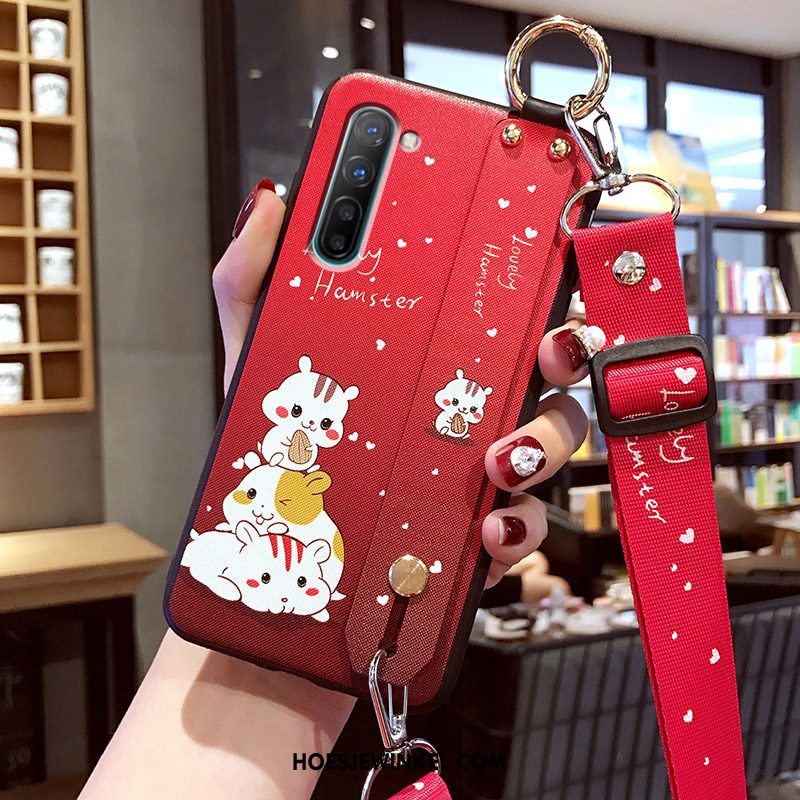 Oppo Reno 3 Hoesje Mobiele Telefoon Siliconen Trend, Oppo Reno 3 Hoesje Roze Net Red