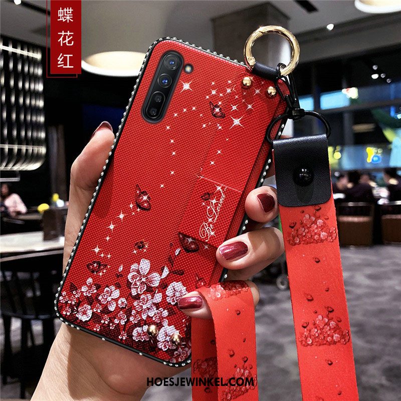 Oppo Reno 3 Hoesje Net Red Bescherming Siliconen, Oppo Reno 3 Hoesje Hanger Hoes