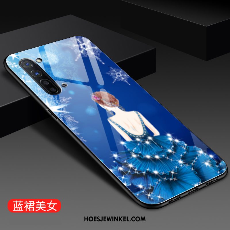 Oppo Reno 3 Hoesje Persoonlijk Scheppend Purper, Oppo Reno 3 Hoesje Hoes Anti-fall