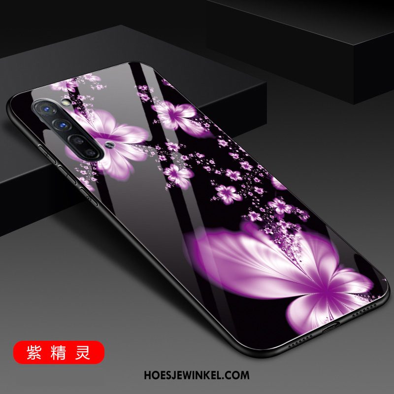 Oppo Reno 3 Hoesje Persoonlijk Scheppend Purper, Oppo Reno 3 Hoesje Hoes Anti-fall