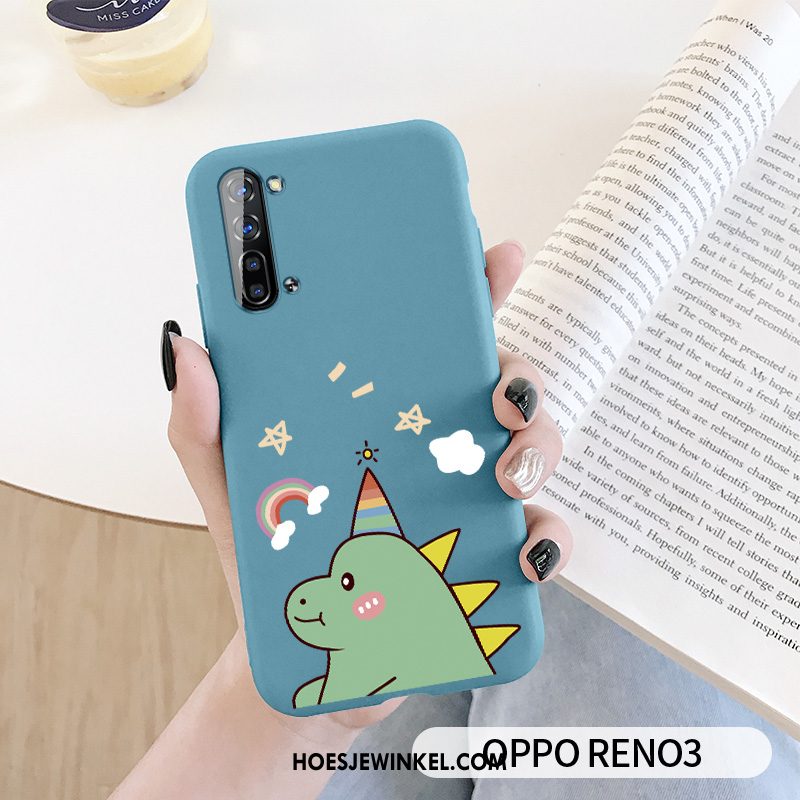 Oppo Reno 3 Hoesje Persoonlijk Siliconen Scheppend, Oppo Reno 3 Hoesje Zacht Anti-fall