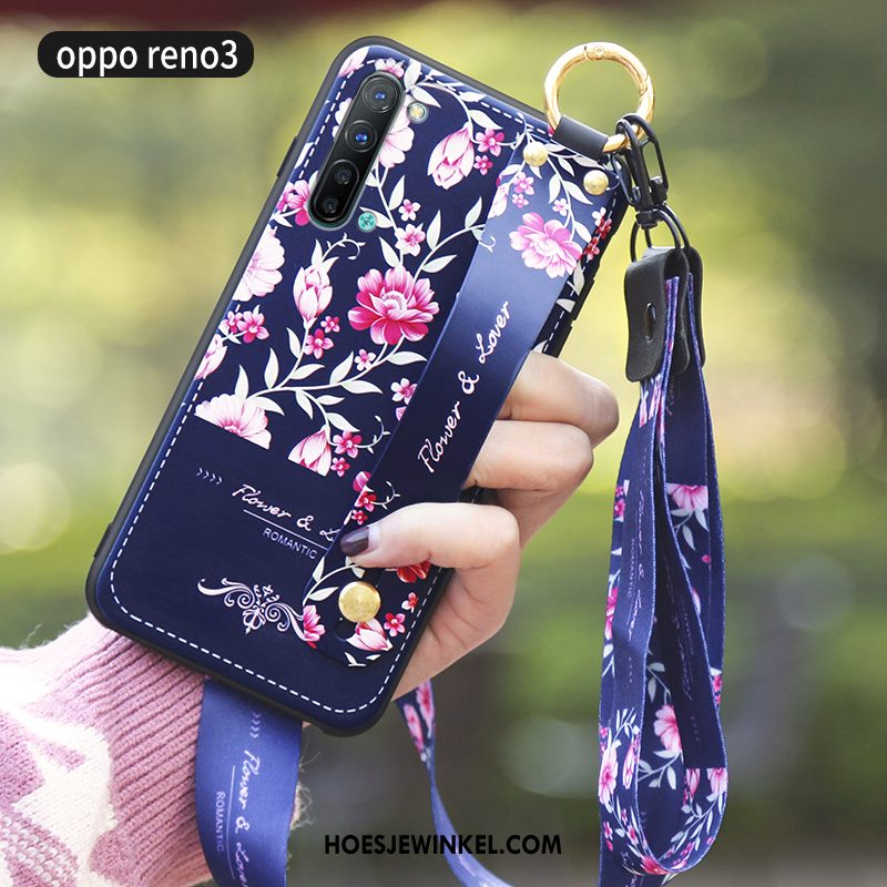 Oppo Reno 3 Hoesje Scheppend Bescherming Schrobben, Oppo Reno 3 Hoesje Wind Persoonlijk