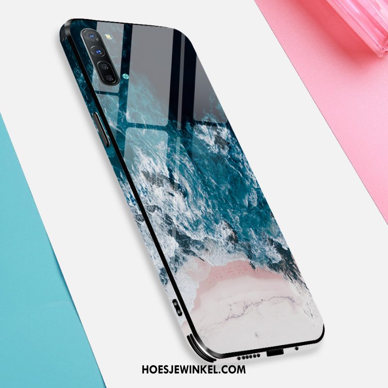 Oppo Reno 3 Hoesje Scheppend Hoes High End, Oppo Reno 3 Hoesje Trendy Merk Mode