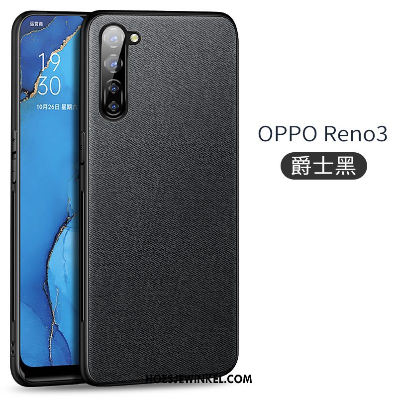 Oppo Reno 3 Hoesje Siliconen Grijs Doek, Oppo Reno 3 Hoesje Mobiele Telefoon Nieuw