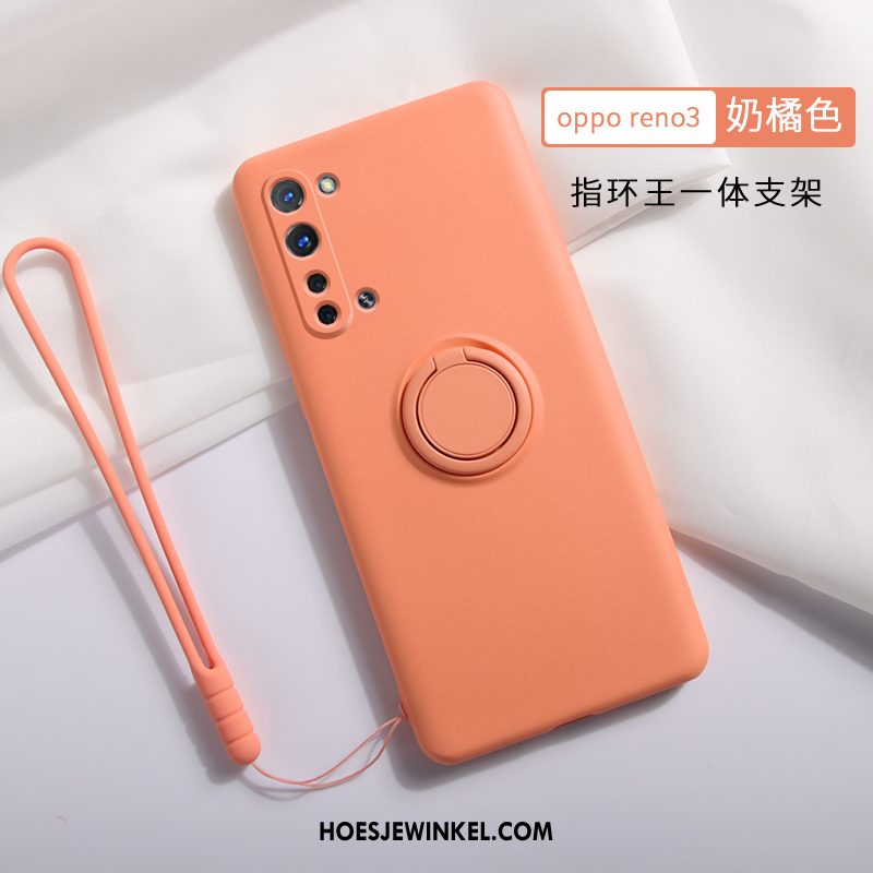 Oppo Reno 3 Hoesje Zacht Hoes Net Red, Oppo Reno 3 Hoesje Hanger Siliconen