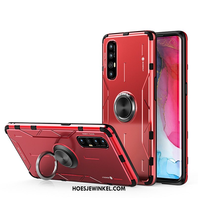 Oppo Reno 3 Pro Hoesje Bescherming Purper Persoonlijk, Oppo Reno 3 Pro Hoesje Scheppend Anti-fall