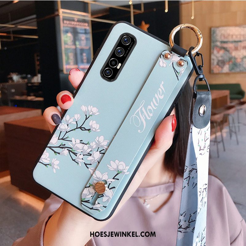 Oppo Reno 3 Pro Hoesje Bescherming Siliconen Hanger, Oppo Reno 3 Pro Hoesje Mini Trendy Merk