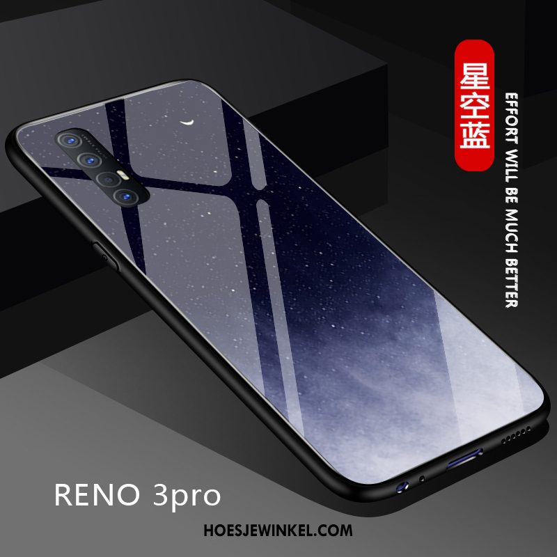 Oppo Reno 3 Pro Hoesje Bescherming Verloop Anti-fall, Oppo Reno 3 Pro Hoesje Pas Effen Kleur