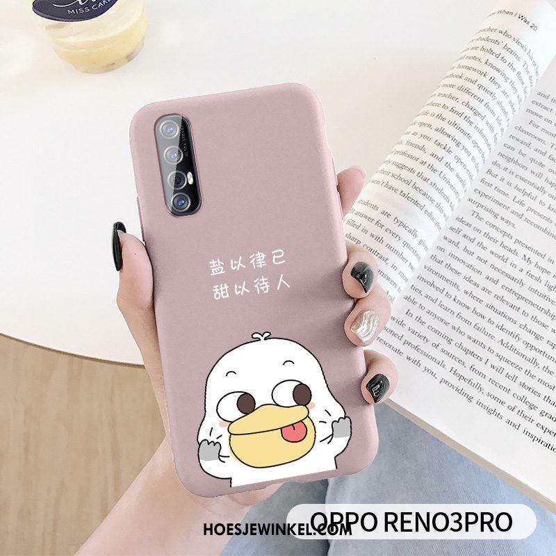 Oppo Reno 3 Pro Hoesje Groen Spotprent Lovers, Oppo Reno 3 Pro Hoesje Anti-fall Mobiele Telefoon