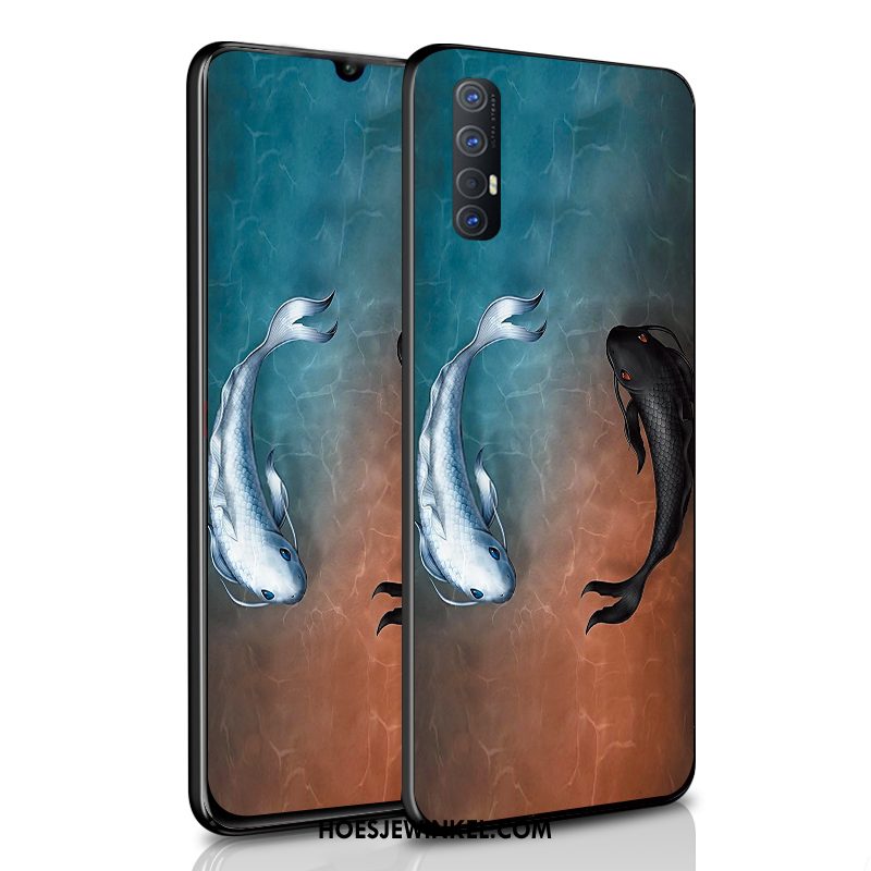 Oppo Reno 3 Pro Hoesje Lovers Bescherming Scheppend, Oppo Reno 3 Pro Hoesje Dun Wit