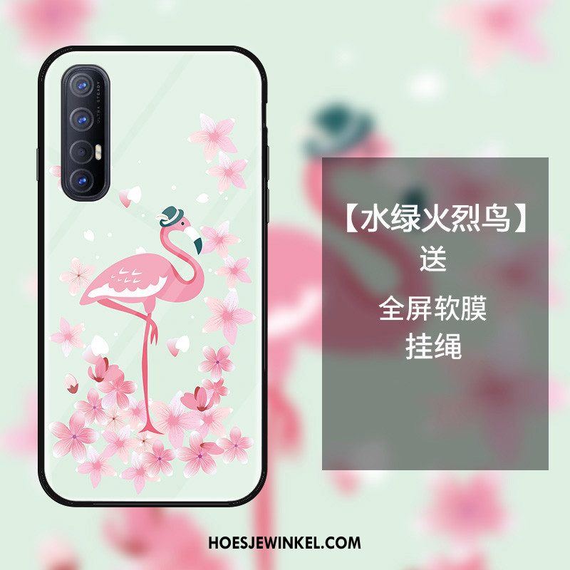 Oppo Reno 3 Pro Hoesje Mobiele Telefoon Hoes Luxe, Oppo Reno 3 Pro Hoesje Roze Anti-fall