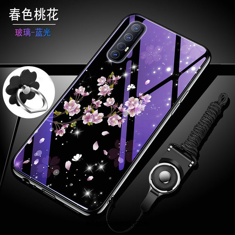 Oppo Reno 3 Pro Hoesje Mode Glas Hard, Oppo Reno 3 Pro Hoesje Bescherming Mobiele Telefoon