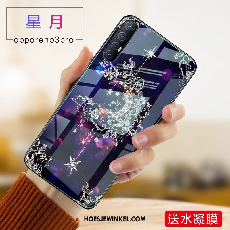 Oppo Reno 3 Pro Hoesje Roze Bescherming Anti-fall, Oppo Reno 3 Pro Hoesje All Inclusive Mobiele Telefoon