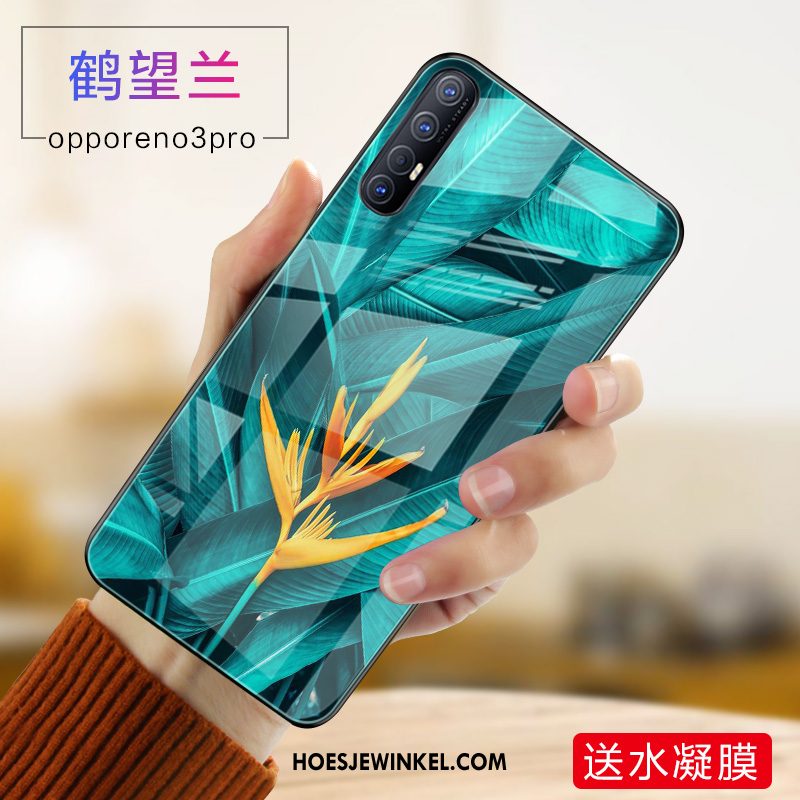 Oppo Reno 3 Pro Hoesje Roze Bescherming Anti-fall, Oppo Reno 3 Pro Hoesje All Inclusive Mobiele Telefoon