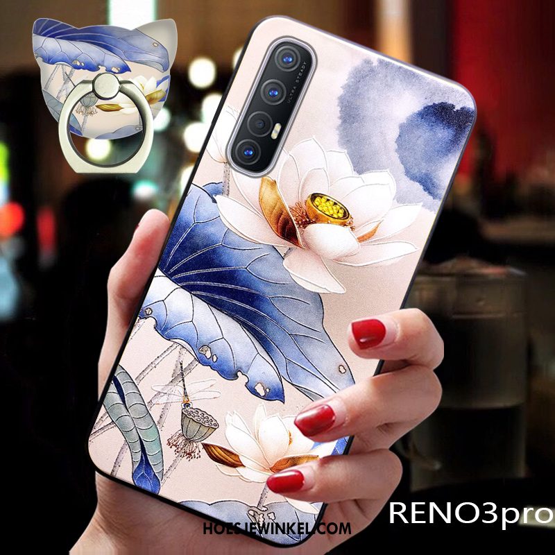 Oppo Reno 3 Pro Hoesje Zacht Vintage Bescherming, Oppo Reno 3 Pro Hoesje Chinese Stijl Siliconen