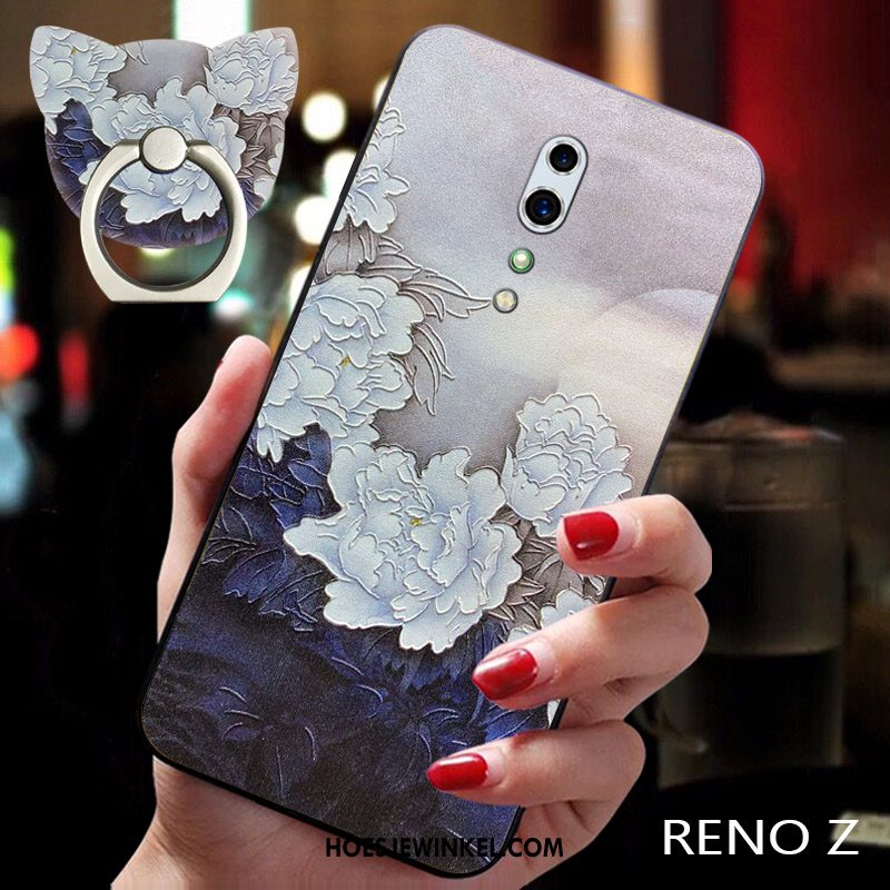 Oppo Reno Z Hoesje Chinese Stijl Anti-fall Scheppend, Oppo Reno Z Hoesje Dun Siliconen