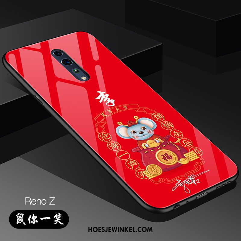 Oppo Reno Z Hoesje Glas Trend Mobiele Telefoon, Oppo Reno Z Hoesje Persoonlijk Pas