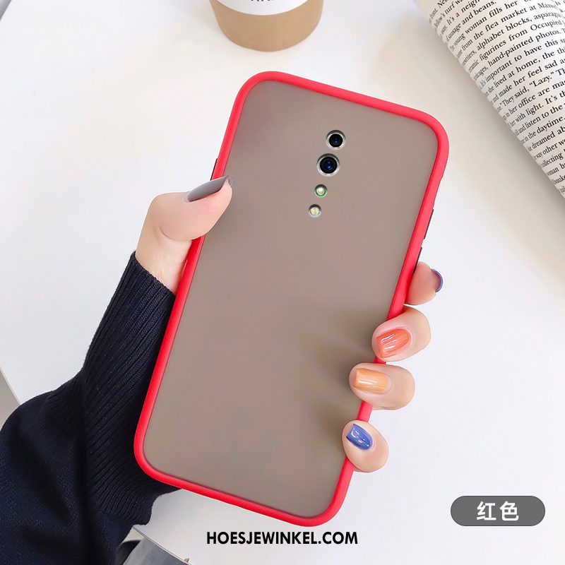 Oppo Reno Z Hoesje Hoes All Inclusive Schrobben, Oppo Reno Z Hoesje Mobiele Telefoon Zwart