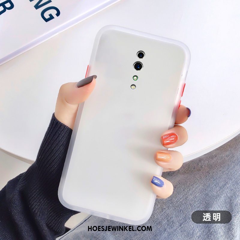 Oppo Reno Z Hoesje Hoes All Inclusive Schrobben, Oppo Reno Z Hoesje Mobiele Telefoon Zwart