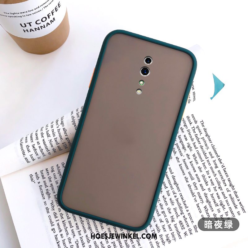 Oppo Reno Z Hoesje Hoes All Inclusive Schrobben, Oppo Reno Z Hoesje Mobiele Telefoon Zwart