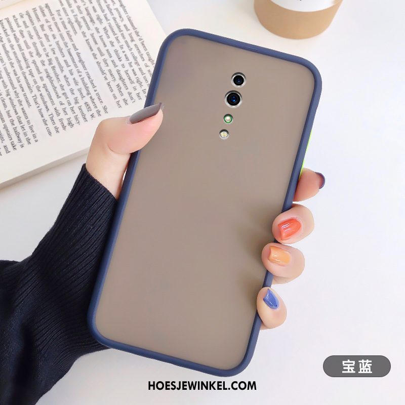 Oppo Reno Z Hoesje Hoes All Inclusive Schrobben, Oppo Reno Z Hoesje Mobiele Telefoon Zwart