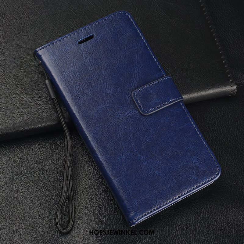 Oppo Reno Z Hoesje Skärmskydd Anti-fall Hanger, Oppo Reno Z Hoesje Mobiele Telefoon Leren Etui Braun