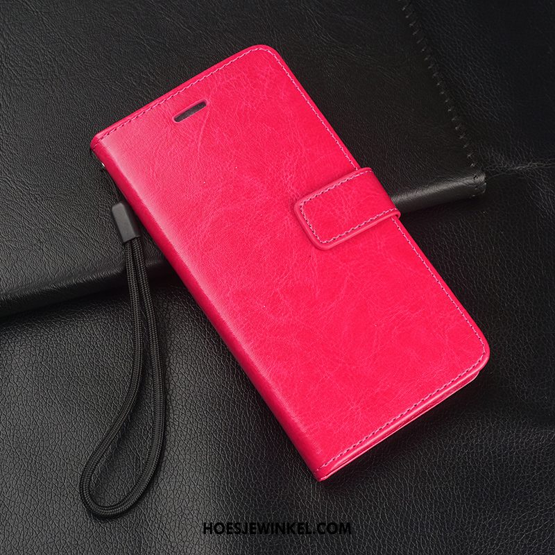 Oppo Reno Z Hoesje Skärmskydd Anti-fall Hanger, Oppo Reno Z Hoesje Mobiele Telefoon Leren Etui Braun