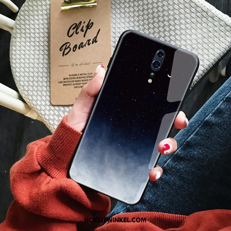 Oppo Reno Z Hoesje Trendy Merk Eenvoudige Sterrenhemel, Oppo Reno Z Hoesje Hoes Licht