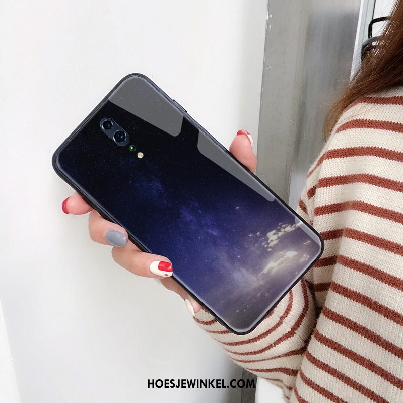 Oppo Reno Z Hoesje Trendy Merk Eenvoudige Sterrenhemel, Oppo Reno Z Hoesje Hoes Licht