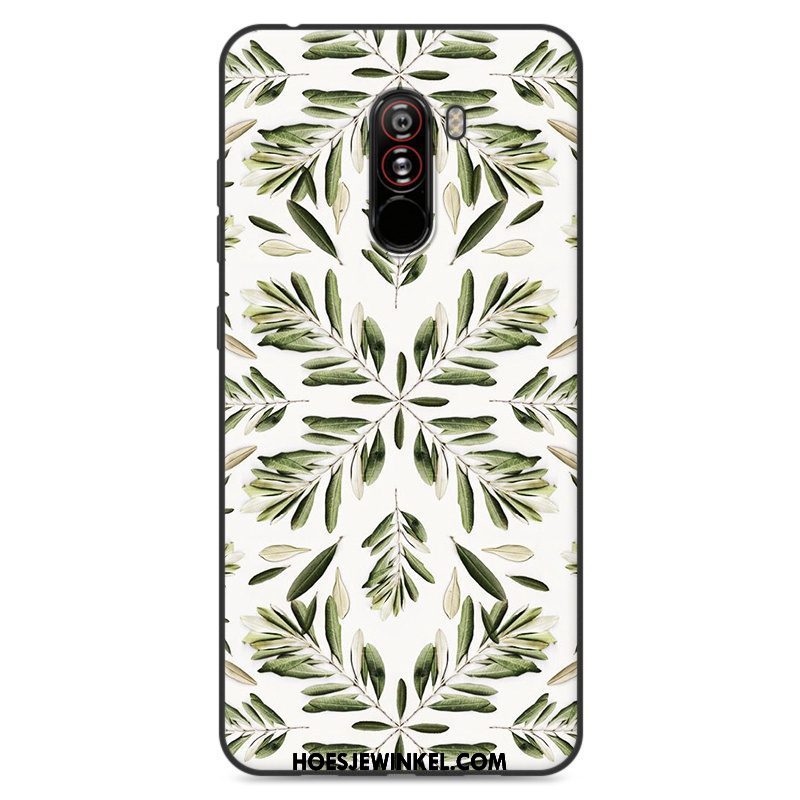 Pocophone F1 Hoesje Anti-fall Bescherming Mooie, Pocophone F1 Hoesje Spotprent Trendy Merk Beige