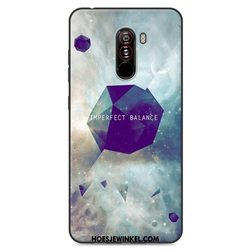 Pocophone F1 Hoesje Anti-fall Bescherming Mooie, Pocophone F1 Hoesje Spotprent Trendy Merk Beige