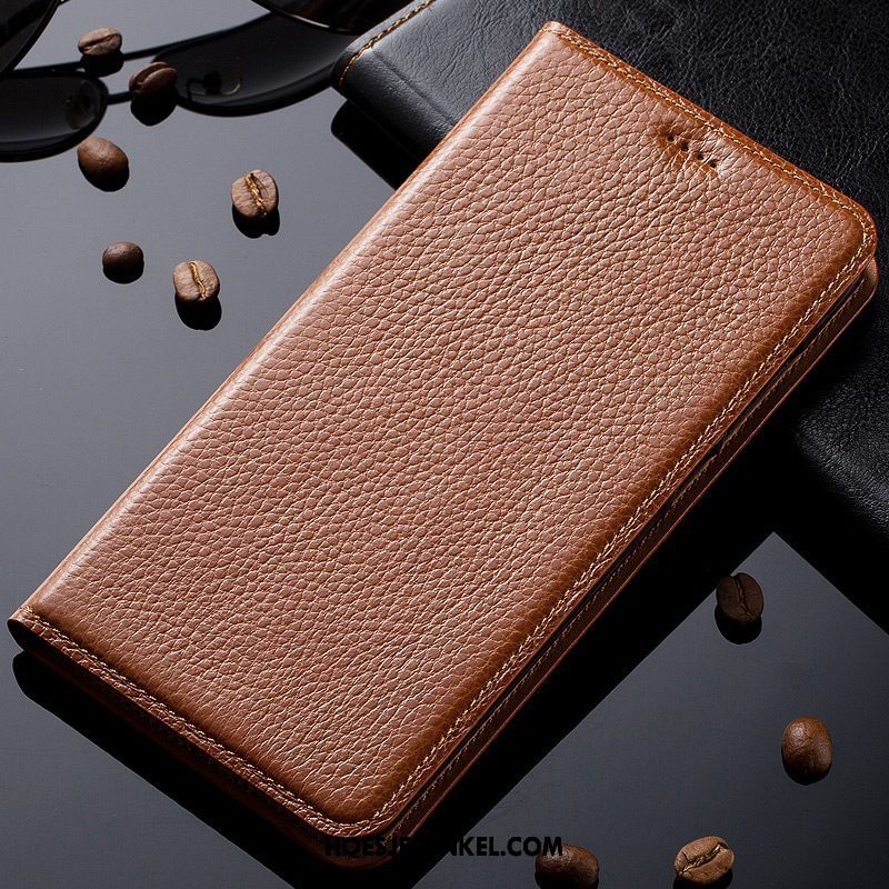 Pocophone F1 Hoesje Bescherming Folio Hoes, Pocophone F1 Hoesje Mobiele Telefoon Nieuw Braun Beige