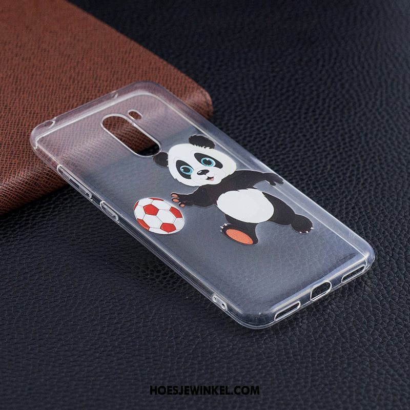 Pocophone F1 Hoesje Doorzichtig Achterklep Dun, Pocophone F1 Hoesje Mobiele Telefoon Mini Beige