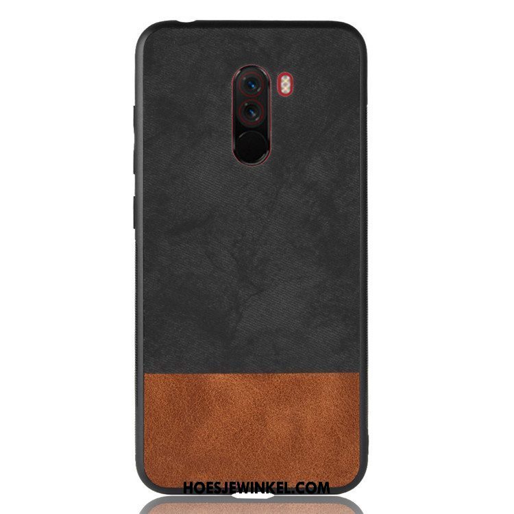 Pocophone F1 Hoesje Gemengde Kleuren Mobiele Telefoon Zwart, Pocophone F1 Hoesje All Inclusive Scheppend Beige