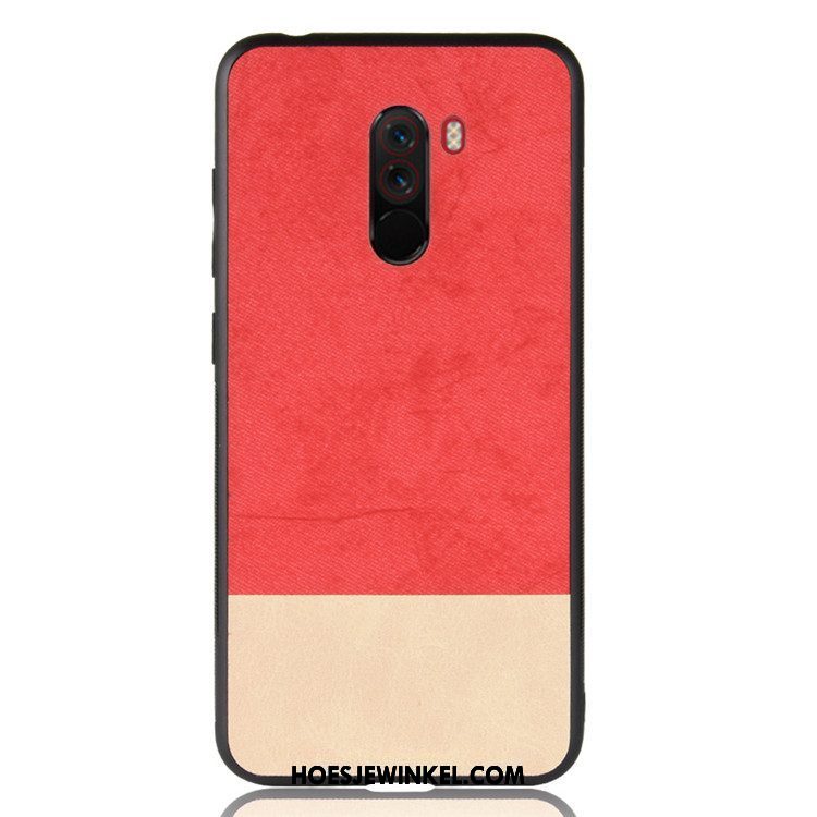 Pocophone F1 Hoesje Gemengde Kleuren Mobiele Telefoon Zwart, Pocophone F1 Hoesje All Inclusive Scheppend Beige