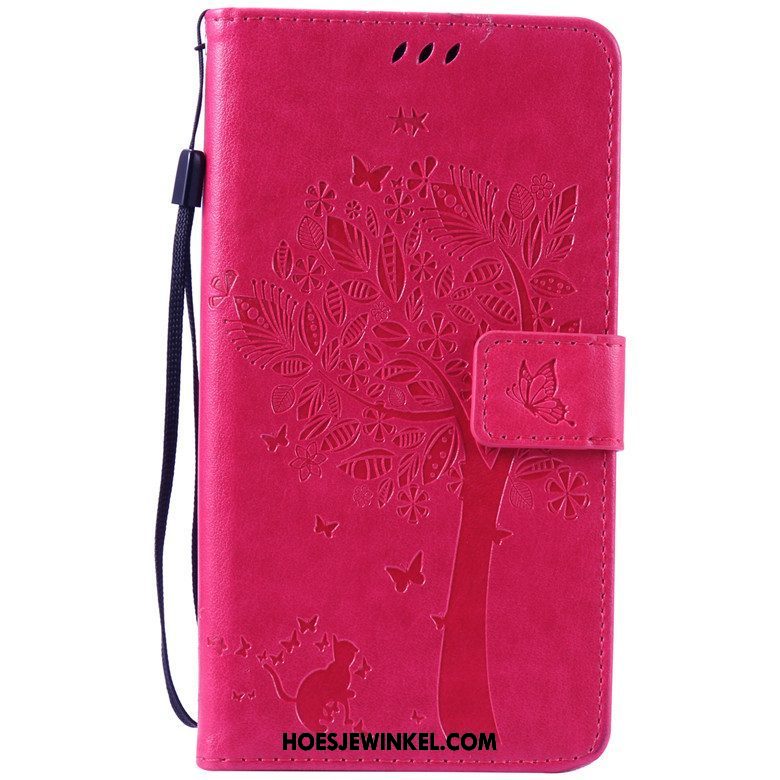 Pocophone F1 Hoesje Hoes Folio Mobiele Telefoon, Pocophone F1 Hoesje Anti-fall Roze