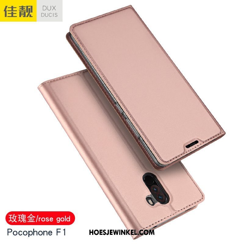 Pocophone F1 Hoesje Mobiele Telefoon Hoes Bedrijf, Pocophone F1 Hoesje Bescherming Nieuw Beige